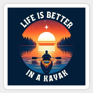 funny kayaking Magnet